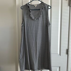 Talbots Striped Sleeveless Dress